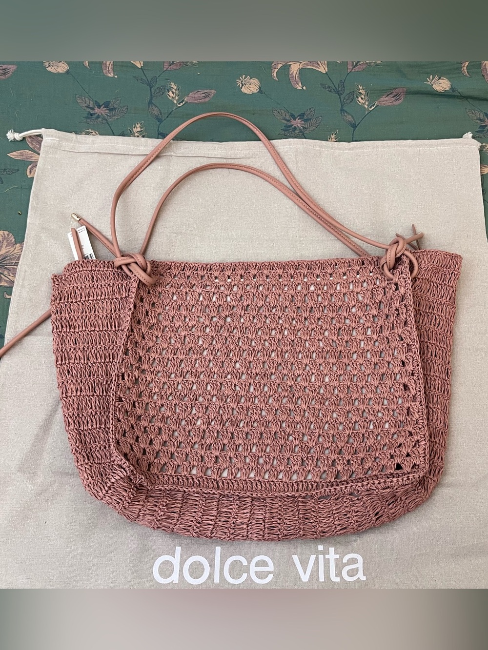 Dolce Vita Ravello Raffia Shoulder Bag - Picture 4 of 16